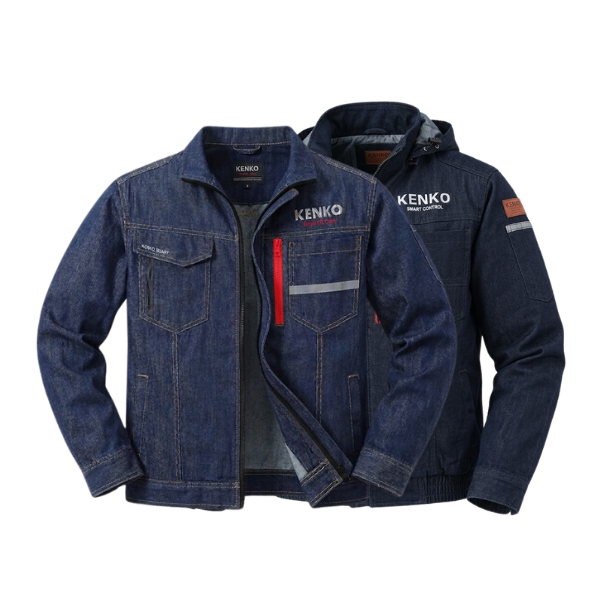 Áo điều hòa Kenko chất vải DENIM chống cháy nhẹ